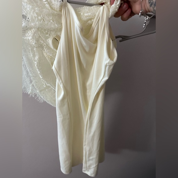 As U Wish Cream Lace Sleeveless Dress - Picture 3 of 6